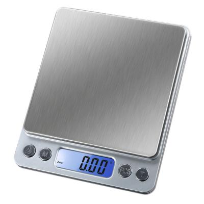 China Top Selling 9 Modes Digital Scale 500g 0.01g With 2 Trays 127*105*17mm for sale