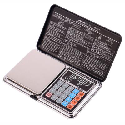 China WITH LID 6 in 1 Digital Pocket Jewelry Scale 500g 0.01g with Calculator Temperature Estimation Function for sale