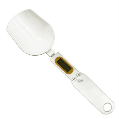 China White Color Scoop Big Weight Electronic Spoon Weight Measuring Scale With CR2032 Battery for sale