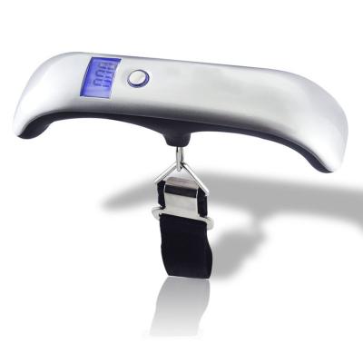 China Weight Measuring 50kg 110lb Max Electronic Hanging Scale Suitcase Luggage Scale for sale