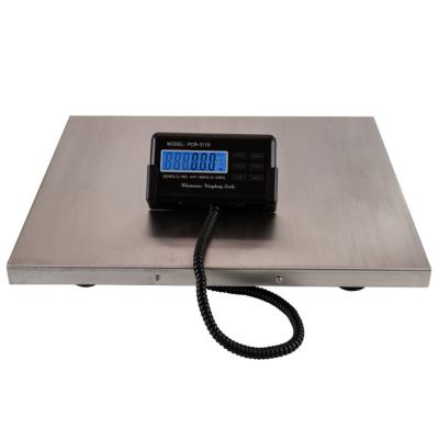 China Stainless Steel 300kg 530*430MM Max Platform Digital Shipping Postal Scale With Portable Handle for sale