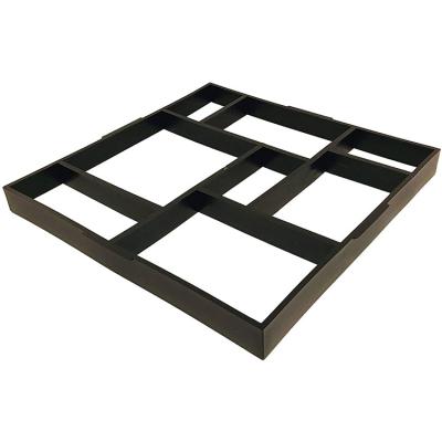 China Decorative Garden Paver Mold Wall Edging Border Quality Garden Shapes Candles Molds Round Concrete Top Wood Planks Silicone Look Partio for sale