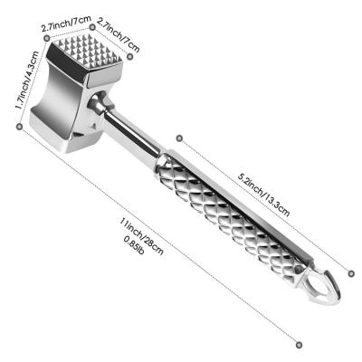 China Viable Amazon Meat Tenderizer Hammer Steak Kitchen Tools Stainless Steel Manual Meat Tenderizer Meat Tools Needle for sale