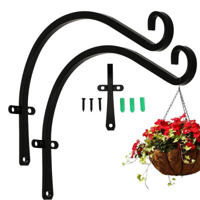 China Minimalist 2 Pcs 12 Inch Plant Bracket Sturdy Hanging Heavy Duty Elegant Wind Chimes Flower Baskets Decorative Indoor Outdoor for sale