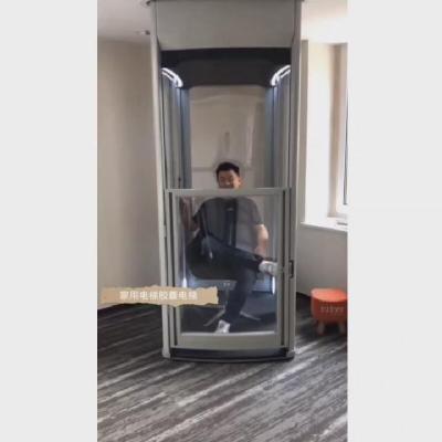 China Limited Space Capsule Elevator Automatic Door Type Gearless Home Elevators 025-0.4 m/s for sale