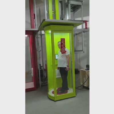 China 0.25 M/S Color Capsule Lift For 2 Person With Marble Or Granite Flooring for sale