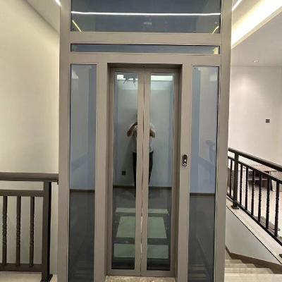 China Silent Home Traction Gearless Elevator And Automatic Doors Villa Elevator Lift for sale