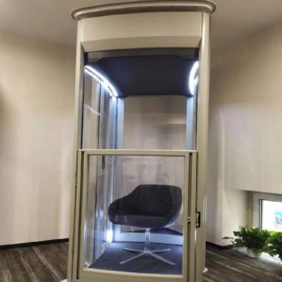 China Elevador de cápsula de vidrio de 2 pisos para edificios de baja altura Cabina redonda o de forma anormal en venta