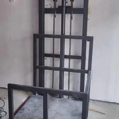 China 1-12M Lifting Height Steel Power Hydraulic Cargo Lift Elevator PLC Control for sale