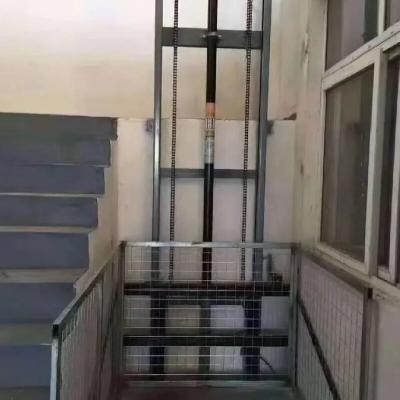 China PLC Controlled Pit Pitless Hydraulic Cargo Lift Platform Elevator 1-2Tons for sale