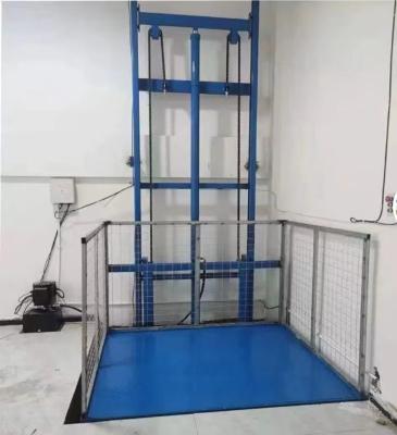 China 1-12 Meter Height Custom Platform Size Hydraulic Freight Lift Cargo Lift For 1-2 Tons for sale