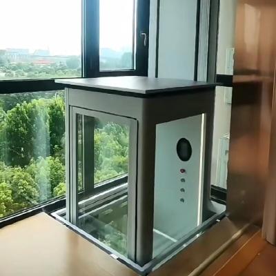 China 5 Paradas Elevadores hidráulicos de cabina desnuda con 14,5 M de altura máxima de viaje Elevador hidráulico para el hogar en venta