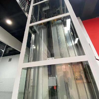 China 15 M Travel Height Screw Drive Home Elevator 0.15 M/S Small Home Elevator for sale