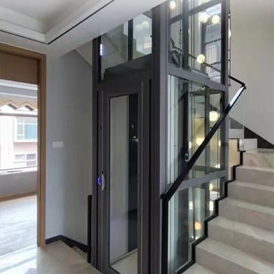 China Silent Microprocessor Control System Traction Home Elevator Up 30 M Travel Height 0.6 M/S Speed for sale