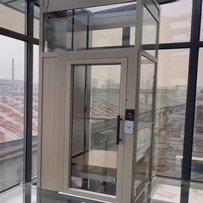 China Alloy Cabin Hydraulic 400 Kg 0.2-0.4 M/S Small Residential Elevators For Homes for sale