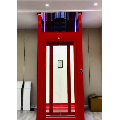 China Hot Red Romantic Mrl Traction Home Elevator Running Smoothly for sale