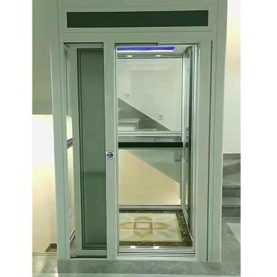 China Leftpack Hydraulic Home Elevator 0.25 M/S Speed Hairline Stainless Steel Covers for sale