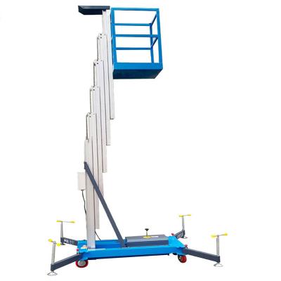 China Lightweight Easy Use Vertical Mast Lift Aluminium Alloy Electric for sale