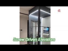 400kg load capacity screw driven elevator for home square cabin