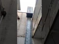 Outdoor emergency stop home elevator naked cabin hydraulic hoist