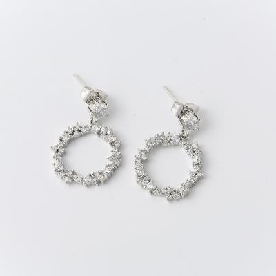 China Charm 2022 fashion silver earrings with creative simplicity and round earrings for sale