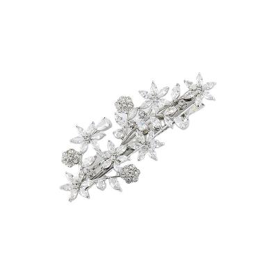 China Wholesale side comb headdress accessories flower charm silver leaf wedding pearl ladies handmade hair accessories for sale