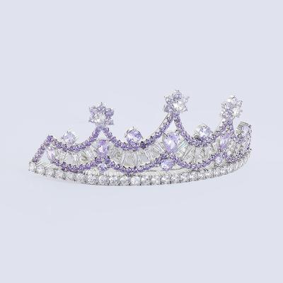 China Wedding Charming Crystal Ornaments Elegant Bridal Wedding Crown Hair Band Princess Headband and Birthday Hair Ornaments for sale