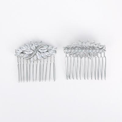 China Charming Women High Quality Professional Hair Comb Accessories Brass Metal Hair Combs For Wedding for sale