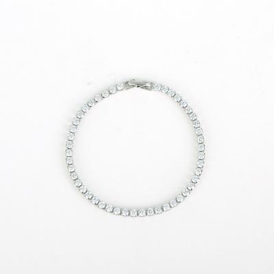 China Factory Supply Classic 925 Sterling Silver Fashion Shines Brightly Bracelet for sale