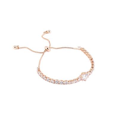 China 2022 TRENDY new fashion Crystal Zircon Pull Out Bracelet for women design adjustable bracelet for sale