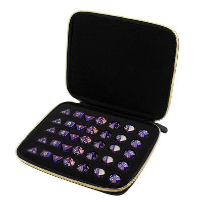 China High Quality Customized EVA Shockproof Water Registance Dice Hard Case Can Hold 35 Game Dice Storage Protective Bags for sale