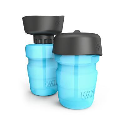 China 2022 non-automatic new design 2 in 1 outdoor travel dog bottle for driver pet water drinking for sale