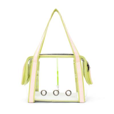 China New Design Viable Wholesale Luxury Portable Backpack Pet Going Out Travel Bag Transparent Pet Carrier for sale