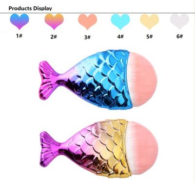 China Hot Selling Skin-Friendly Mermaid Makeup Brushes Foundation Makeup Brushes for sale