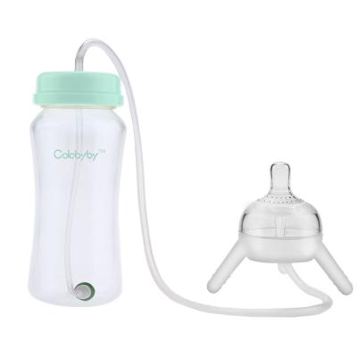 China Hands Free Baby Feeding Bottle For Parents Straight Round 10oz Feeding Bottle Glass Newborn for sale