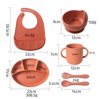 China 2 To 4 Years On The Go Baby Infant Feeding Set Suction Newborn Bottle Set Bowl And Plate for sale