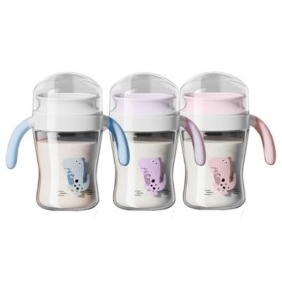 China Leak Proof  Kids Cartoon Starter Sippy Cup For 7 Month Old With Handle for sale