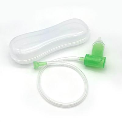 China Custom Logo Infant Nose Suction Silicone Baby Nasal Aspirator Newborn With Soft Tips for sale