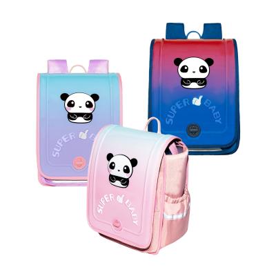 China Pink Blue School Kids Backpack Zipper Pouch Waterproof Childrens Schoolbag for sale