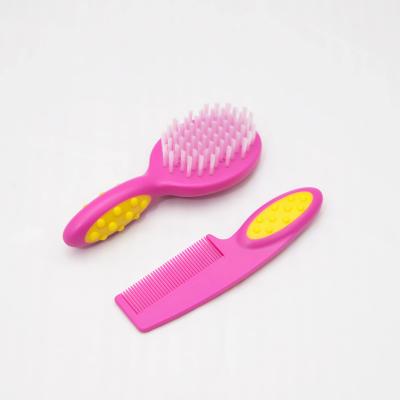 China Newborn Baby Hair Brush Comb Set Eco Friendly Infant Comb Brush Baby Care Products for sale