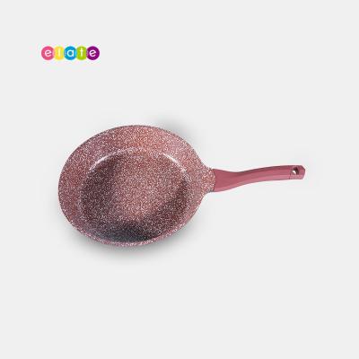 China Hot Selling High Quality Aluminum Forged Frying Pan Viable Cooking Pot Non Marble Coating Stick Frying Pan for sale