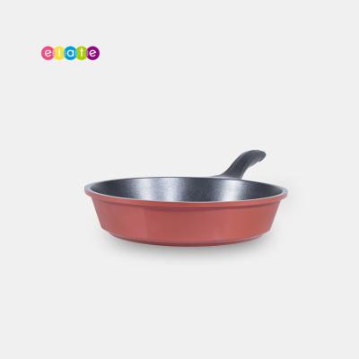 China Hot Selling High Quality Aluminum Viable Die Casting Frying Pan Cooking Pot Non Marble Coating Stick Frying Pan for sale