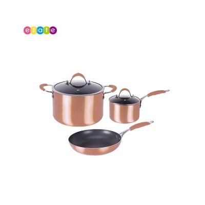 China Sustainable Multi-Wire Body Induction Cookware Sets Casserole Pot With Lid for sale