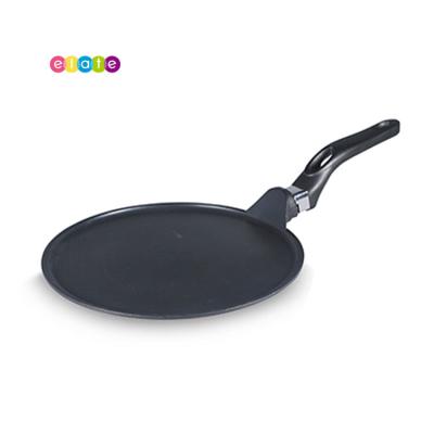 China Cast Aluminum Pizza Pan Non Sustainable Stick With Heat Insulation Handle for sale