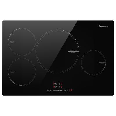 China 30 pulgadas 4 quemador cocina eléctrica de inducción 220-240V 7200W con control de tiempo de potencia preciso en venta