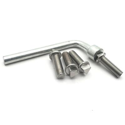 China Triangle Stainless Steel Hardware Anti Theft Bolt Screw For Street Light for sale