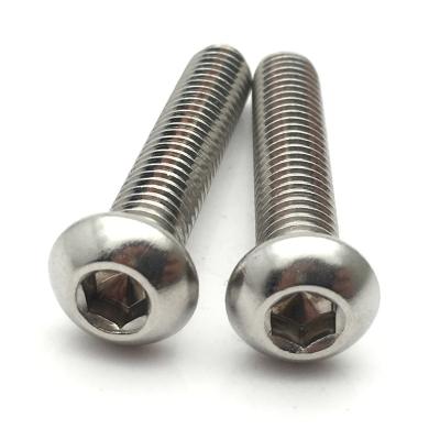 China Best Price SS304 SS316 Stainless Steel Hexagon Socket Button Head Cap Screw for sale