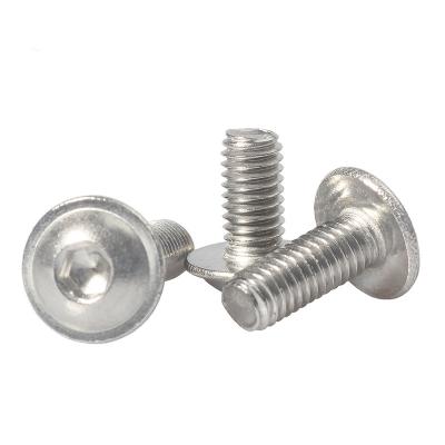 China SS304 316 Stainless Steel ISO7380.2 Hexagon Socket Knob Head Cap Screw Round Captive Washer Screw for sale