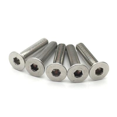 China Industry / stainless steel material m8 hex bolt countersunk head construction screws ss316 for sale