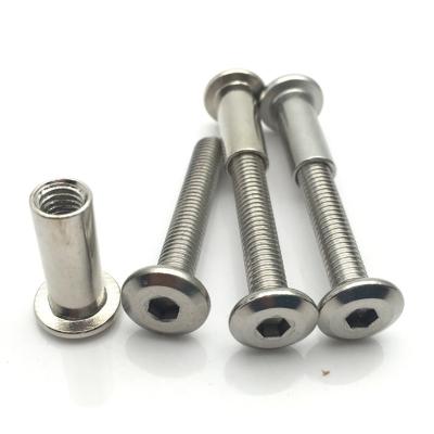 China Industry / SUS304 hex flat head door and window bolts furniture connector m6 m8 construction bolt for sale